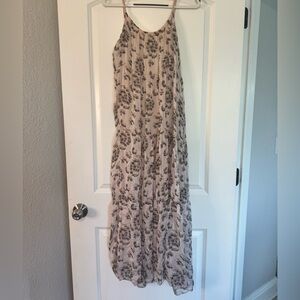 Elena Baldi Designer Maxi Dress XS – Boho Sheer Silk Blend Sundress